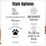 Personalized Pet Memorial Ceramic Plant Pot For Pet Lover - Sympathy Gift With Dog Paw Design