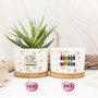 Thoughtful Teacher Appreciation Ceramic Plant Pot - Custom Thank You Gifts