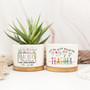 Personalized Thank You Teacher Ceramic Plant Pot - Touching End Of Year Appreciation Gift For Classroom DéCor