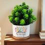 Custom Thank You Teacher Ceramic Plant Pot - Personalized Gift For Teacher Appreciation