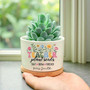 Custom Thank You Teacher Ceramic Plant Pot - Personalized Gift For Teacher Appreciation