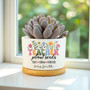 Custom Thank You Teacher Ceramic Plant Pot - Personalized Gift For Teacher Appreciation