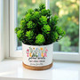 Custom Thank You Teacher Ceramic Plant Pot - Personalized Gift For Teacher Appreciation