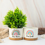 Personalized Thank You Teacher Ceramic Plant Pot - Thoughtful End Of Year Gift For Teacher Appreciation