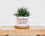 Personalized Thank You Teacher Ceramic Plant Pot - Touching Christmas Gift For Preschool Educators