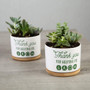 Thank You Teacher Plant Pot – Ceramic Succulent Planter Gift with “Helping Me Grow” Message