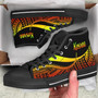 Kosrae High Top Shoes Reggae - ポリネシアの触手部族のパターン -