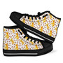 Paw Golden Retriever Men Women's High Top Shoes: パウゴールデンレトリバーメンズウィメンズハイトップシューズ