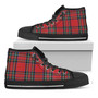 Stewart Tartan Scottish Pattern Print Black High Top Shoesを日本語に訳すと、「スチュワートタータンスコットランドパターンプリントブラックハイトップシューズ」になります。