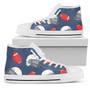アメリカンフットボールヘルメットデザインパターン女性用ハイトップシューズ
