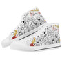 男性と女性のためのシカゴカスタムキャンバスハイトップシューズ