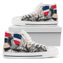 ヴィンテージシンボル ドミニカ共和国フラッグ ハイトップシューズ スニーカー