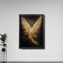 Handmade Angel Wings Wall Art On Canvas For Modern Living Room Decor - Thoughtful Acrylic Gifts