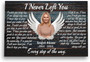 Personalized Angel Wings Wall Art: Memorial Canvas For Loss, Sympathy Gift, Custom Photo & Text, Spanish/English