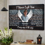 Personalized Angel Wings Wall Art: Memorial Canvas For Loss, Sympathy Gift, Custom Photo & Text, Spanish/English
