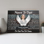 Personalized Angel Wings Wall Art: Memorial Canvas For Loss, Sympathy Gift, Custom Photo & Text, Spanish/English