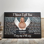 Personalized Angel Wings Wall Art: Memorial Canvas For Loss, Sympathy Gift, Custom Photo & Text, Spanish/English