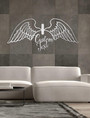 Heartfelt Angel Wings Wall Art For Modern Homes - Personalized Metal Sign For Living Room And Housewarming