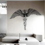 Large Angel Wings Wall Art Decor - Guardian Angel Metal Sign For Living Room - Housewarming Gift