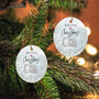 Personalized Baby First Christmas Ornament 2025 For Nursery - Cute Ceramic Keepsake For Baby's 1st Xmas