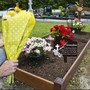 Touching Cardinal Grandma Memorial Gifts Metal Sign For Outdoor Cemetery Garden Stakes