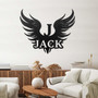 Personalized Angel Wings Wall Art With Initials And Last Name For Family Decor In Home Or Kitchen