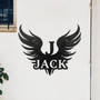 Personalized Angel Wings Wall Art With Initials And Last Name For Family Decor In Home Or Kitchen