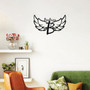 Personalized Angel Wings Metal Sign With LED Light - Outdoor Custom Family Name Decor For Home & Kitchen