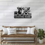 Personalized Metal Goat Signs - Rustic Farmhouse Livestock Wall Art For Barn Decoration, Xmas & Birthday