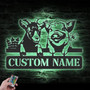 Personalized Metal Goat Signs - Rustic Farmhouse Livestock Wall Art For Barn Decoration, Xmas & Birthday