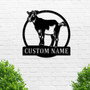 Personalized Metal Goat Signs For Farms - Unique Gifts For Goat Lovers - Rustic Decor Accent For Home Or Barn