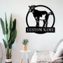 Personalized Metal Goat Signs For Farms - Unique Gifts For Goat Lovers - Rustic Decor Accent For Home Or Barn