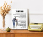 Personalized Dad Hero Canvas Wall Art – Son's Thoughtful Gift For Father's Day, Christmas, Birthday