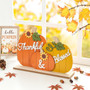 Charming Farmhouse Style Thanksgiving Wall Art - Wooden Pumpkins For Kitchen Table Or Living Room Decor