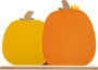 Charming Farmhouse Style Thanksgiving Wall Art - Wooden Pumpkins For Kitchen Table Or Living Room Decor