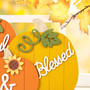 Charming Farmhouse Style Thanksgiving Wall Art - Wooden Pumpkins For Kitchen Table Or Living Room Decor