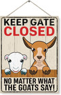 Personalized Funny Goat Wood Sign - Rustic Farmhouse Plaque For Indoor And Outdoor Decor, Perfect For Goat Lovers