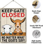 Personalized Funny Goat Wood Sign - Rustic Farmhouse Plaque For Indoor And Outdoor Decor, Perfect For Goat Lovers