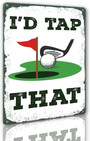 Funny Golf Decor Metal Tin Sign For Man Cave - 2025 Trending Addition For Father's Day