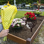 Heartfelt Grandma Memorial Gifts Flower & Butterfly Metal Plaques For Outdoor Cemetery Decor