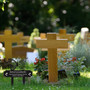 Touching Grandma Memorial Gifts - Waterproof Metal Stake For Cemetery Plaques And Graveyard Decorations