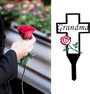 Thoughtful Grandma Memorial Metal Cross Stake For Outdoor Garden - Cherished Easter Decoration