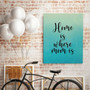 Touching 'Home Is Where Mom Is' Canvas Wall Art For Living Room & Office - Personalized Birthday Gift