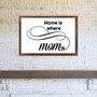 Personalized Home Is Where Mom Is Canvas Wall Art For Living Room DéCor - Thoughtful Gift For Mother's Day
