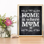 Personalized Home Is Where Mom Is Canvas - Heartfelt Mother’s Day Wall Art For Nurseries