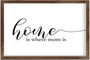 Farmhouse Christian Canvas - 'Home Is Where Mom Is' Wall Art For Kitchen And Living Room Decor