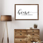 Farmhouse Christian Canvas - 'Home Is Where Mom Is' Wall Art For Kitchen And Living Room Decor