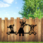 Heartfelt Metal Goat Signs For Farmhouse Outdoor Decor - Rustic Silver Goat Family Sign