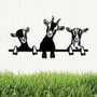Heartfelt Metal Goat Signs For Farmhouse Outdoor Decor - Rustic Silver Goat Family Sign