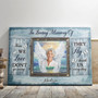 Heartfelt Angel Wings Wall Art Memorial Canvas For Sympathy And Remembrance In Living Room Decor